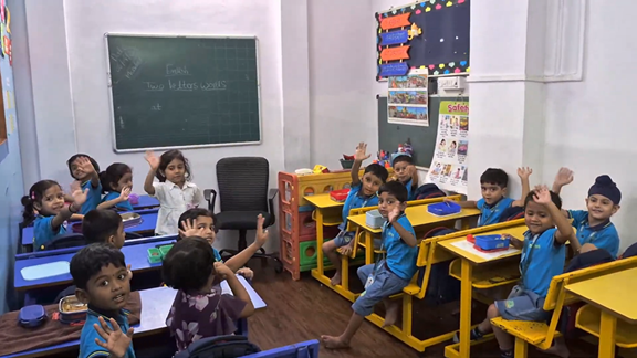 Daycare children playing